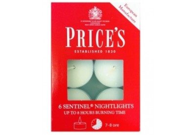 Price's Sentinel Nightlights x 6